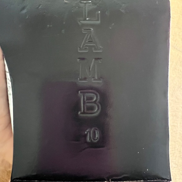 L.A.M.B. Women's Mayor Lizard Print White Pointy Toe Ankle Booties Shoes Sz 10 - Picture 6 of 16